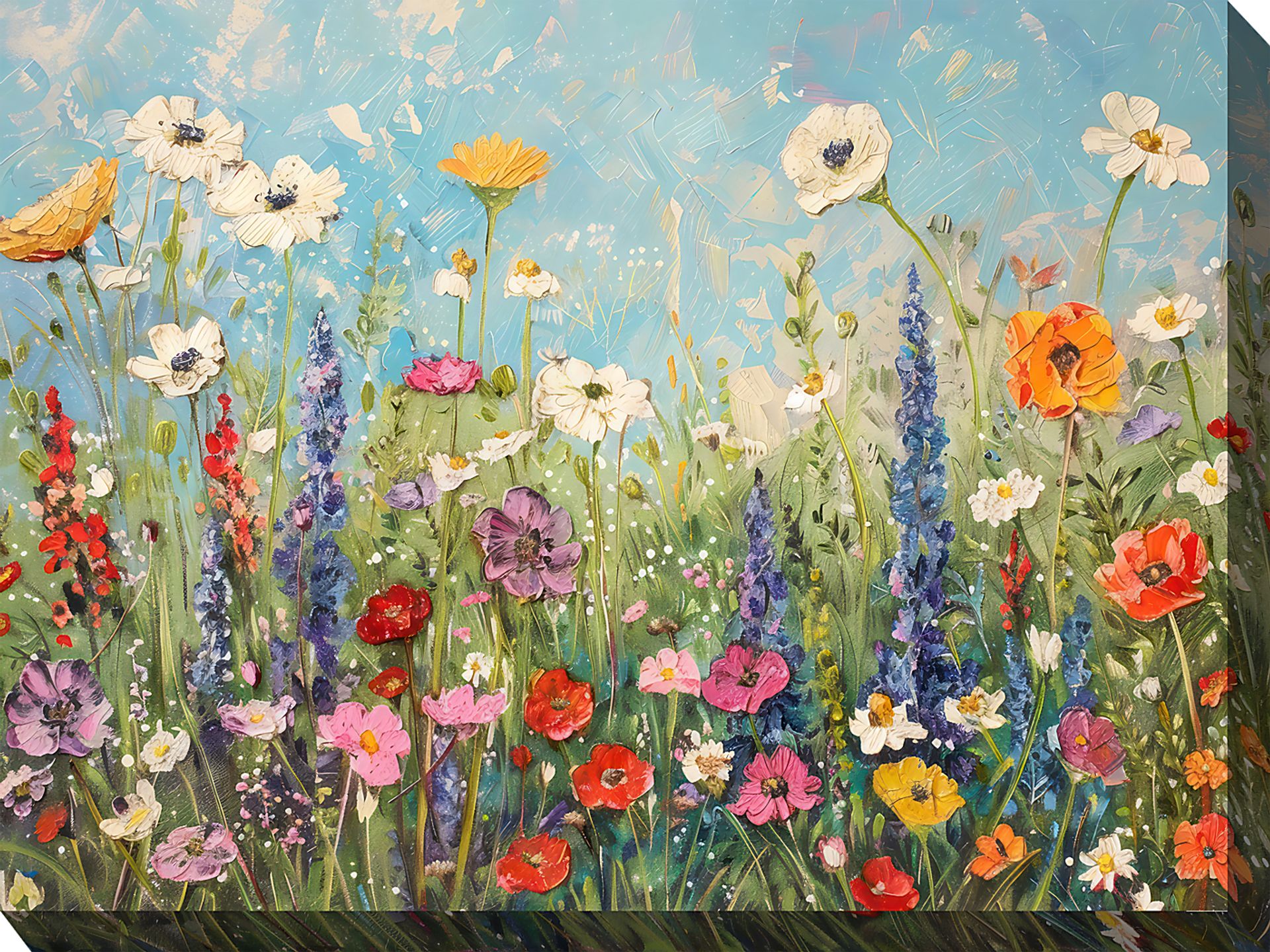 Flourishing Fields Multi Indoor/Outdoor Wall Art - Image 1