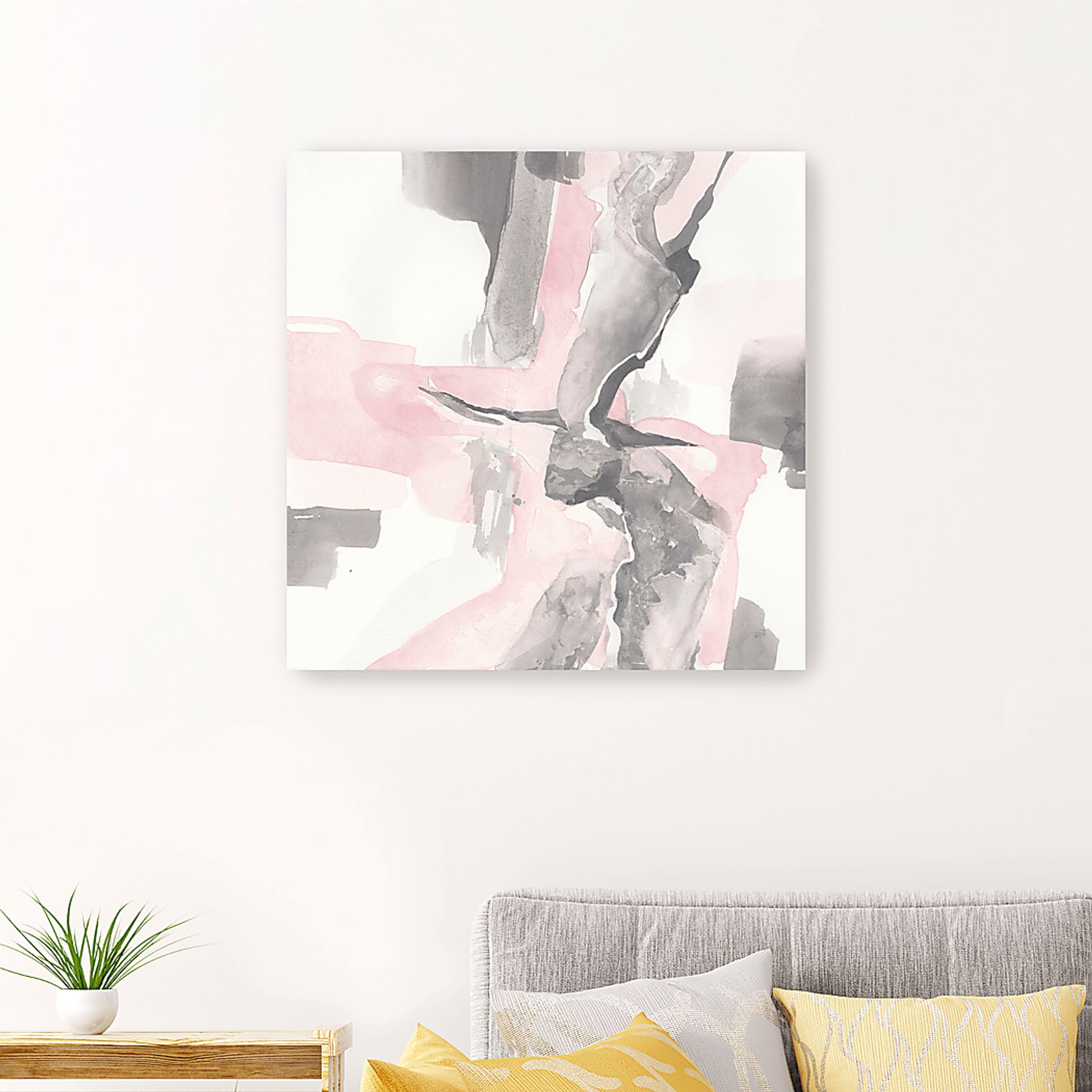 Flourishing Thoughts Pink Artwork - Image 3