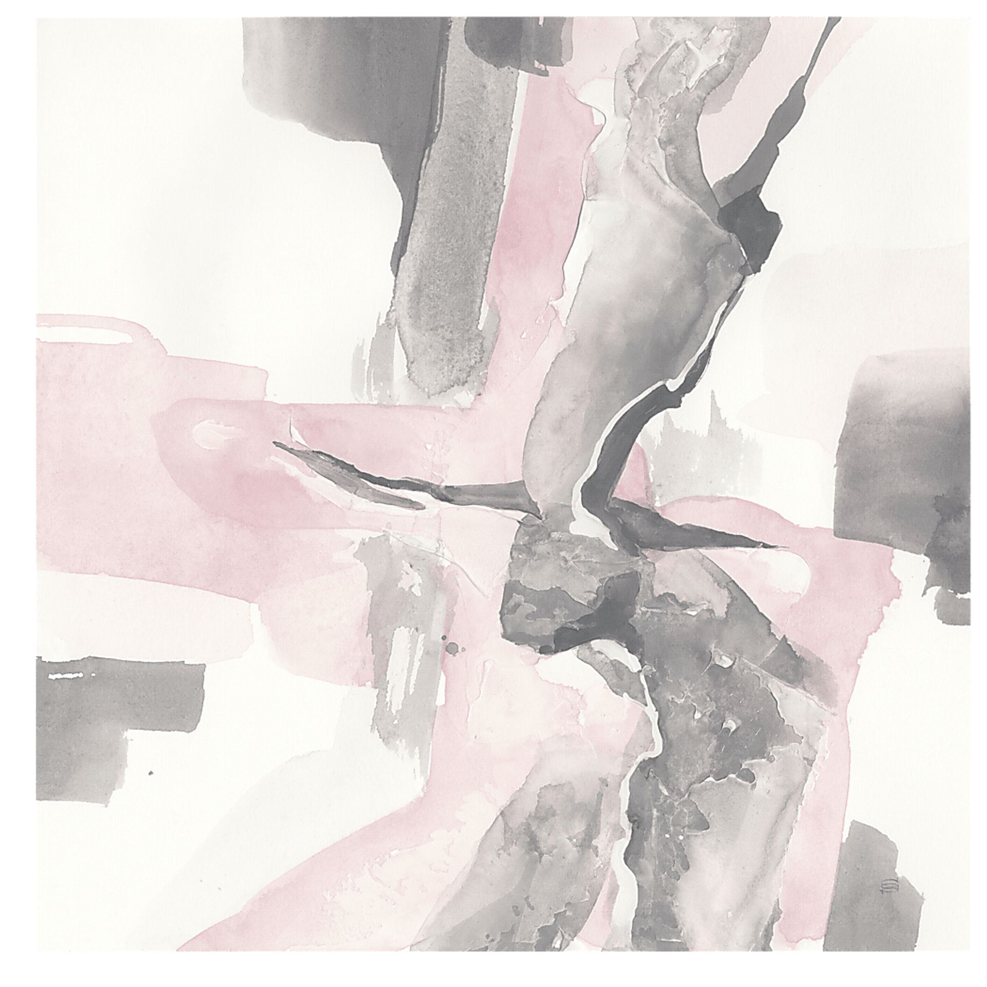 Flourishing Thoughts Pink Artwork - Image 1