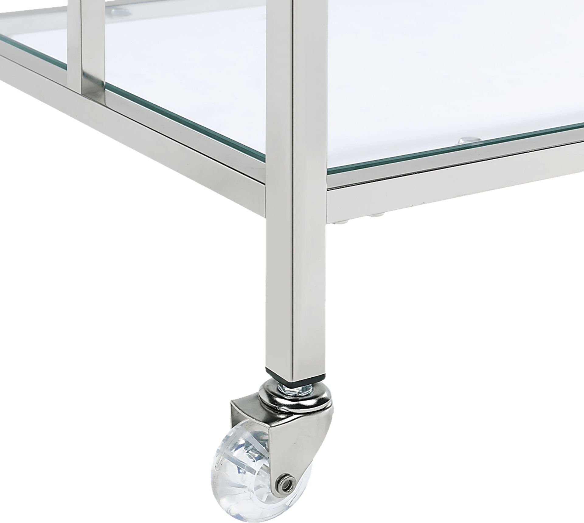 Flournoy Chrome Bar Cart - Image 4