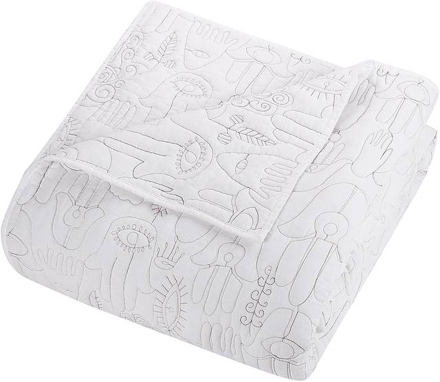 Flournoy White Full/Queen 3 Pc Quilt Set - Thumbnail - Image 7