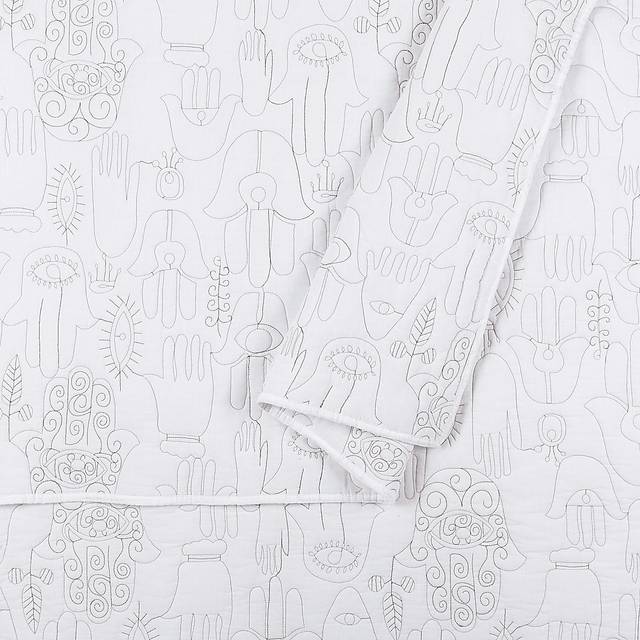 Flournoy White Full/Queen 3 Pc Quilt Set - Thumbnail - Image 9