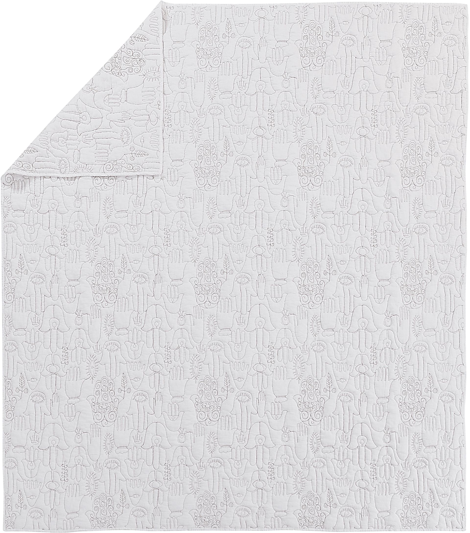 Flournoy White King 3 Pc Quilt Set - Image 3
