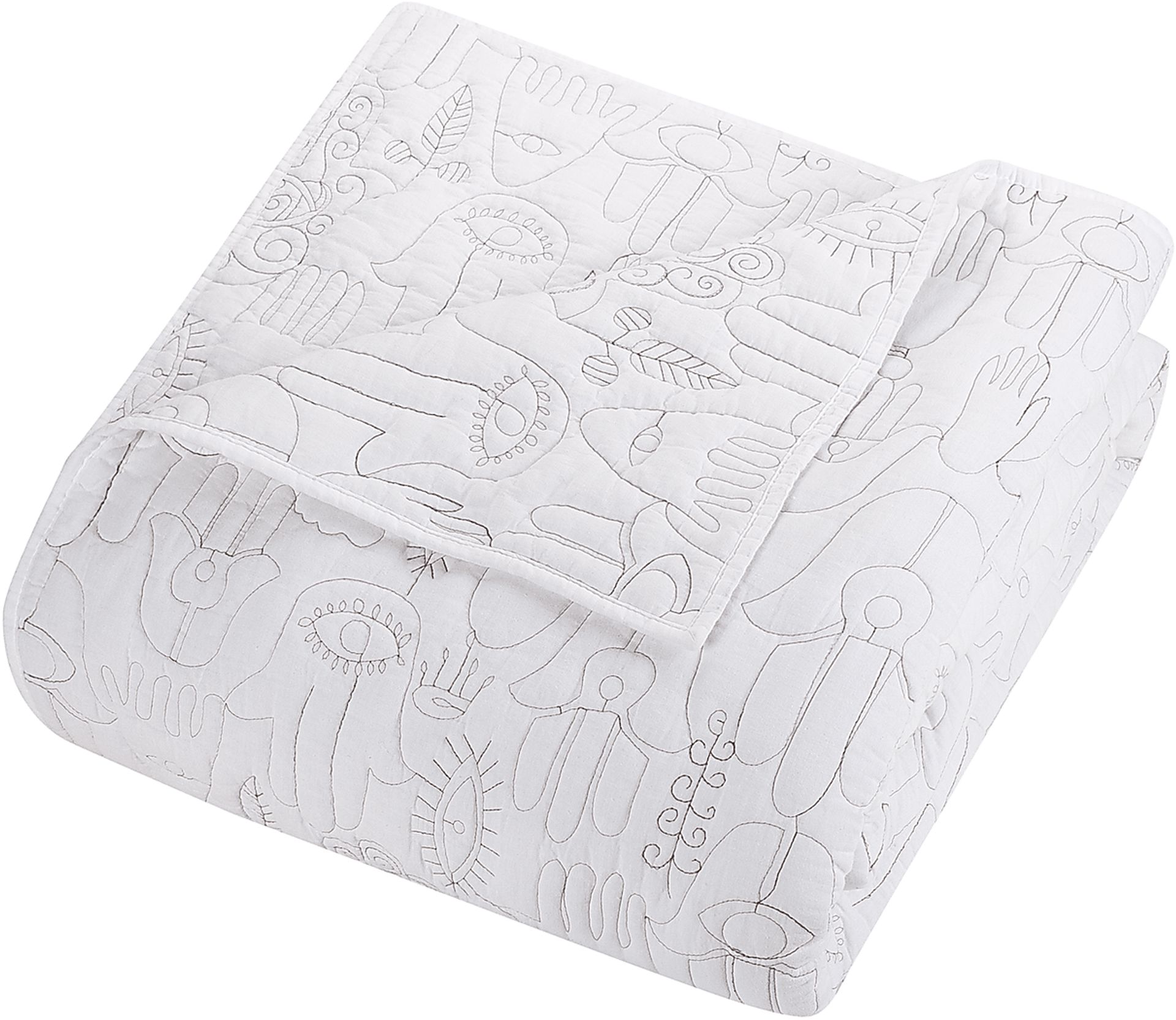 Flournoy White King 3 Pc Quilt Set - Image 5