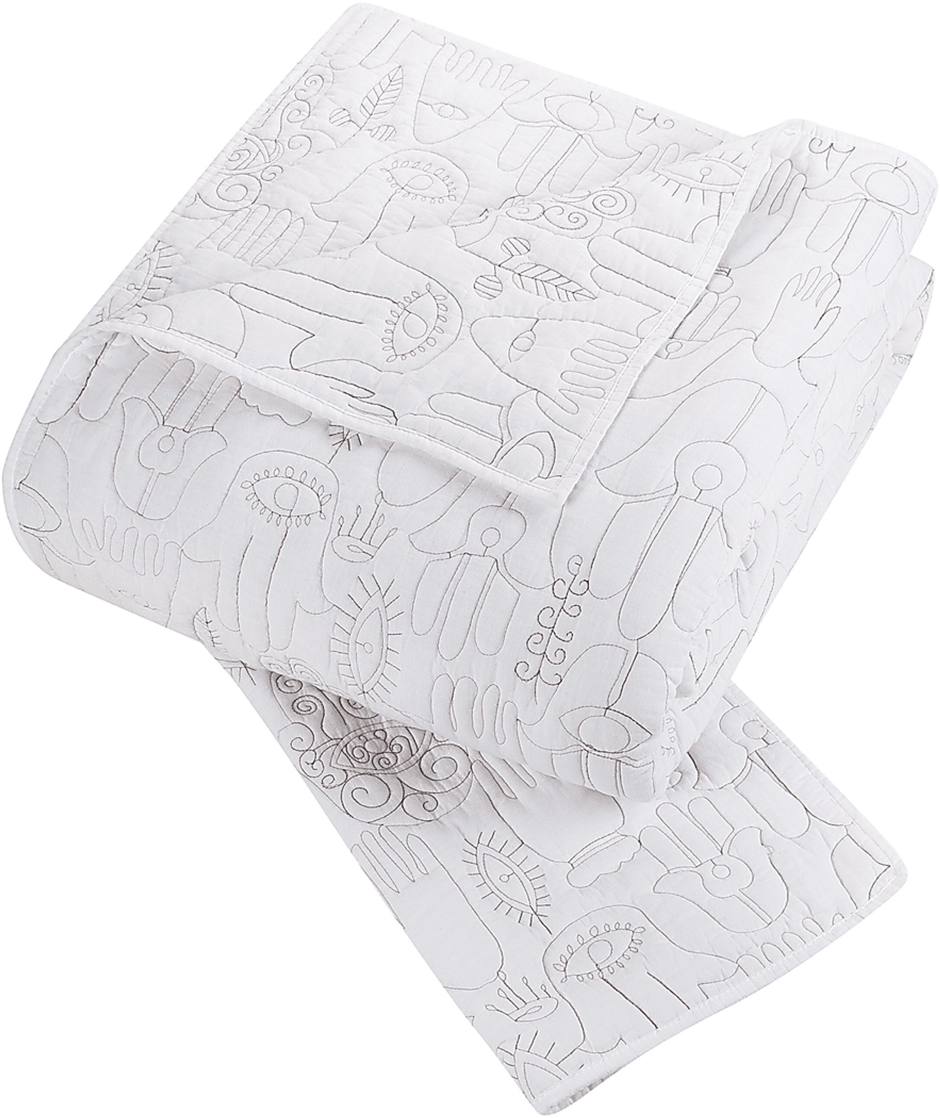 Flournoy White King 3 Pc Quilt Set - Image 7