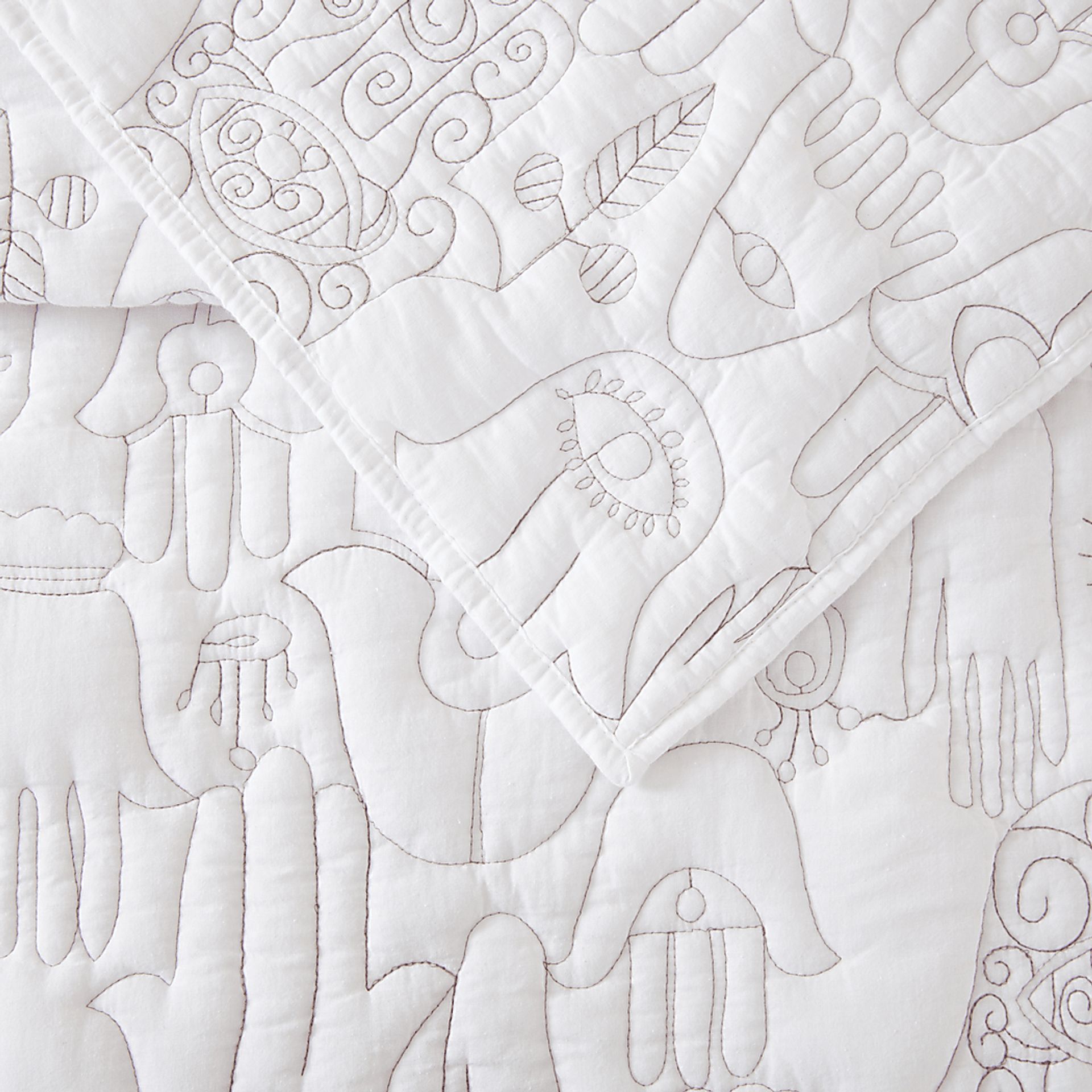 Flournoy White King 3 Pc Quilt Set - Image 8