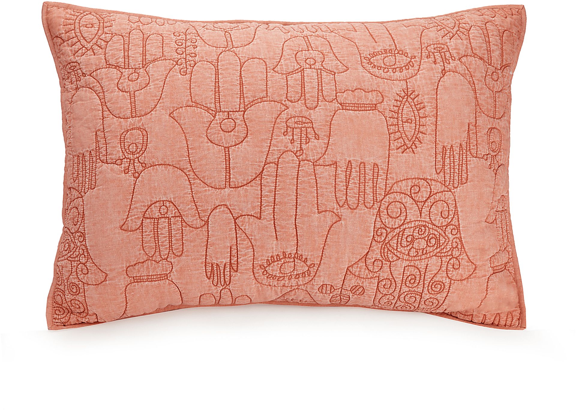 Flournoy Coral Full/Queen 3 Pc Quilt Set - Image 4
