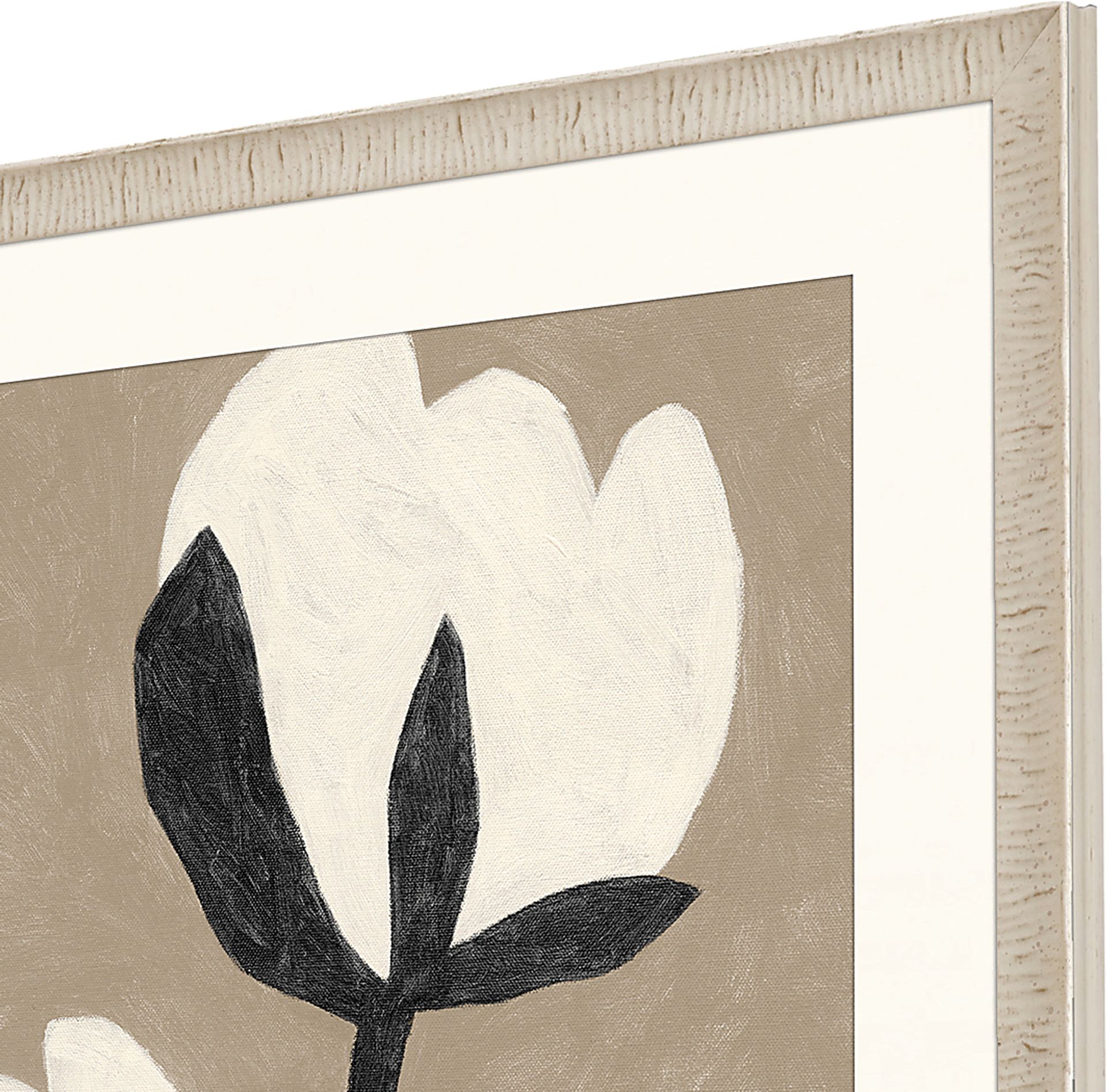 Flower Duet White Framed Artwork - Image 4