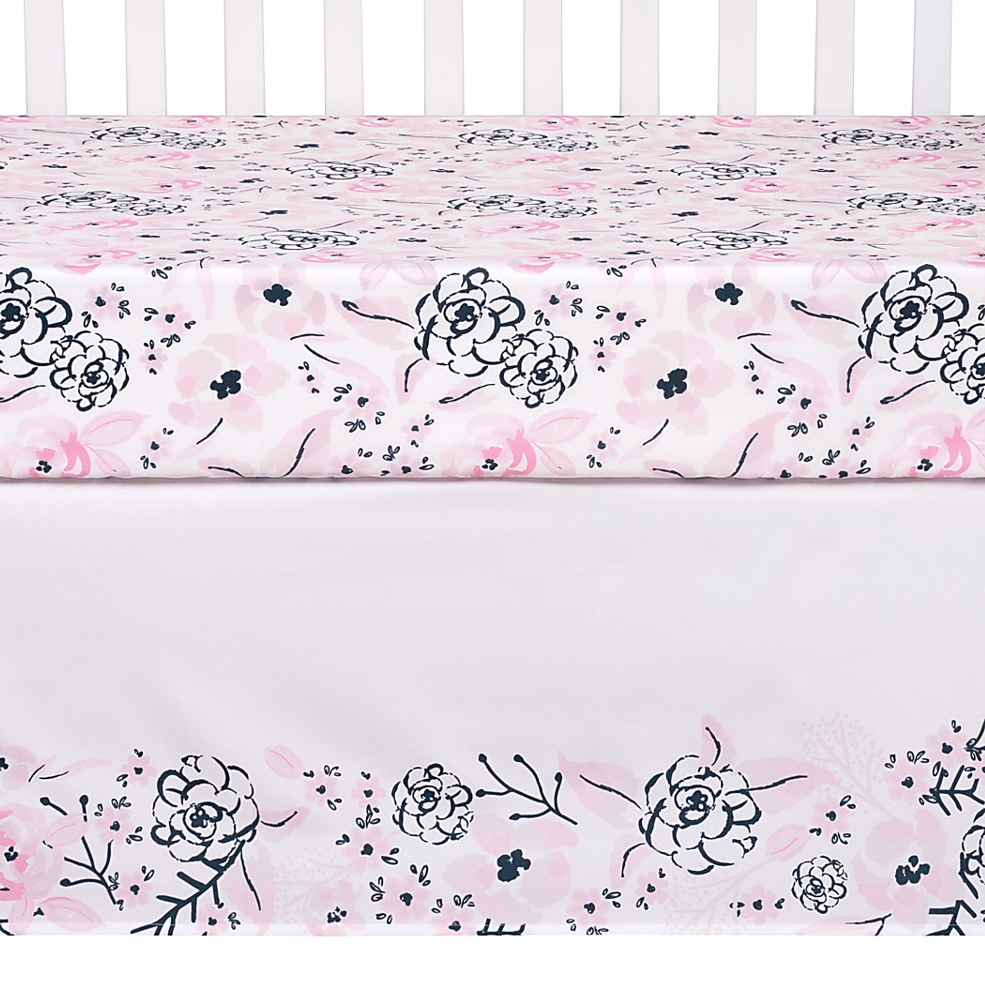 Flower Fantasy White 4 Pc Baby Bedding Set - Image 13