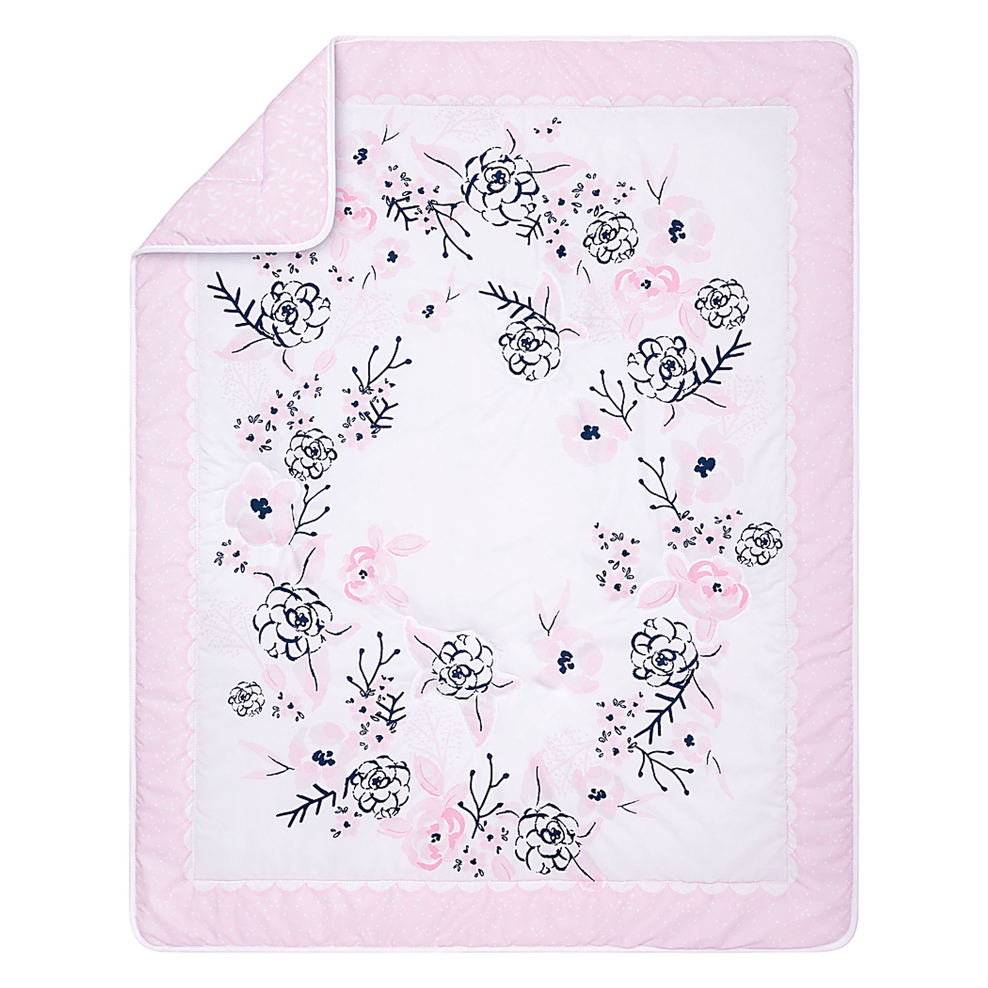 Flower Fantasy White 4 Pc Baby Bedding Set - Image 7