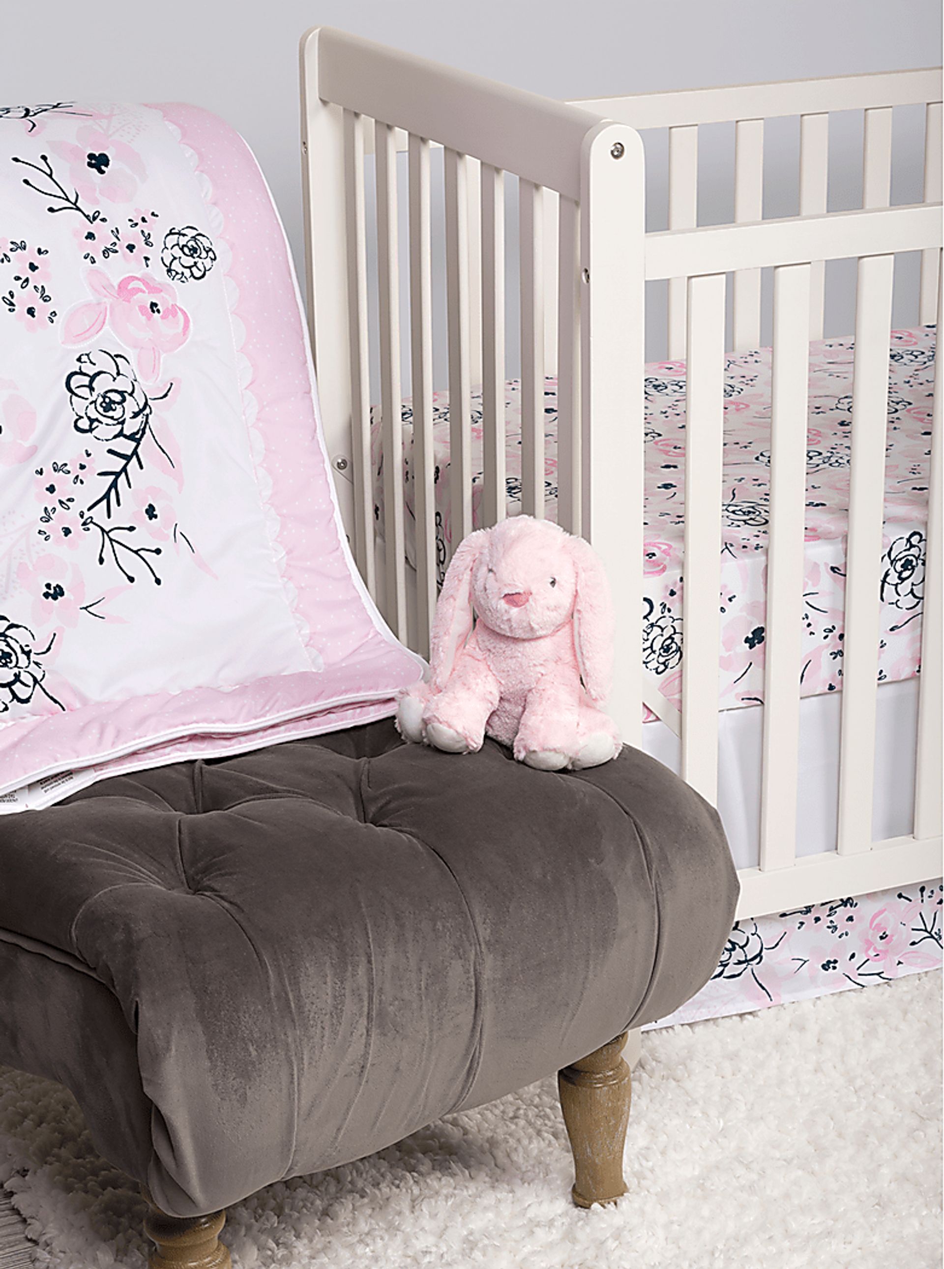 Flower Fantasy White 4 Pc Baby Bedding Set - Image 9
