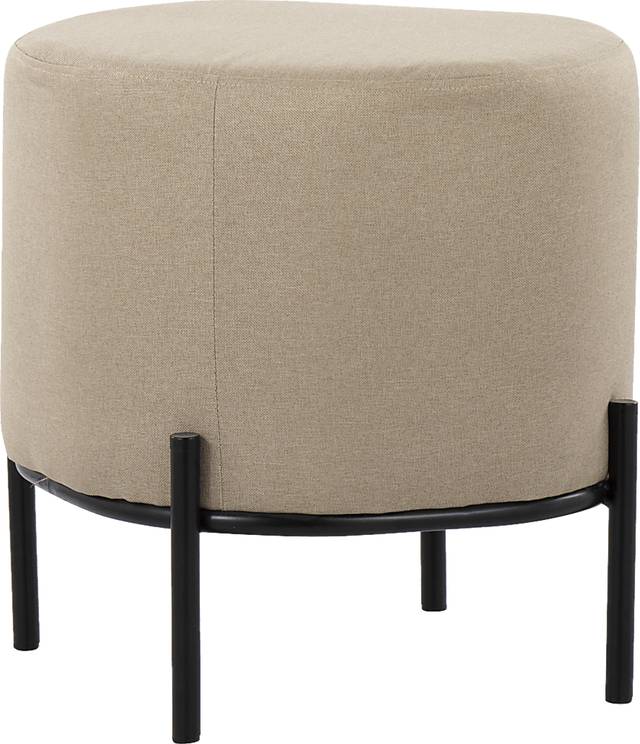 Flowerdale Beige Accent Ottoman - Thumbnail - Image 1