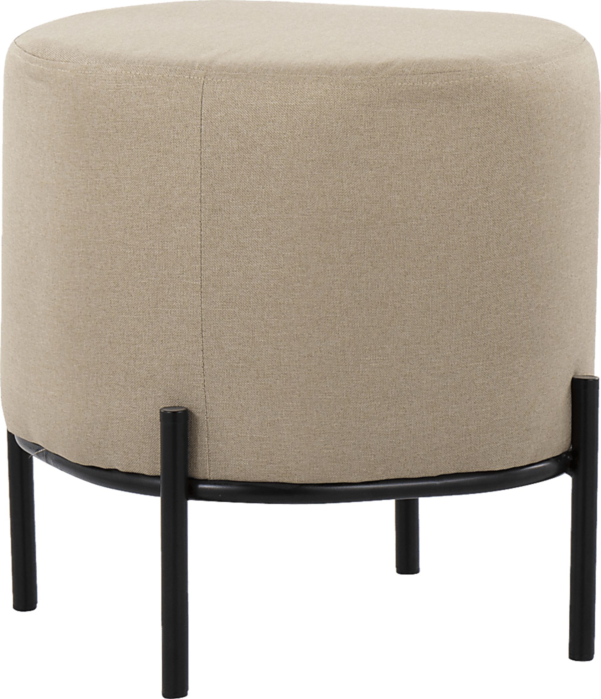Flowerdale Beige Accent Ottoman - Image 1