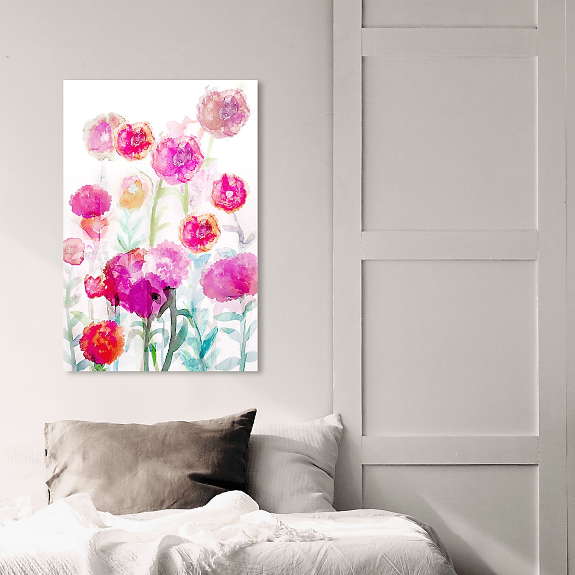 Flowers In Bloom Pink Artwork - Image 4