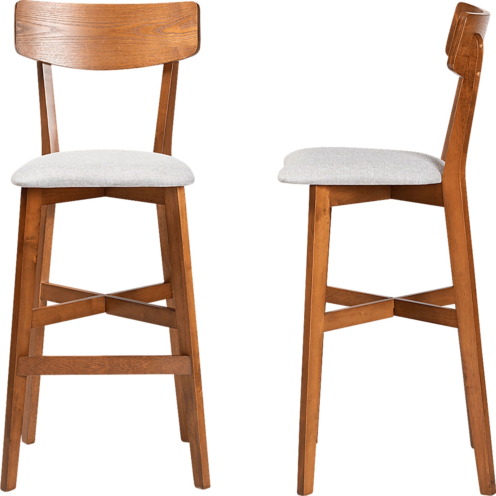 Flowertown Gray Bar Stool, Set of 2 - Image 3