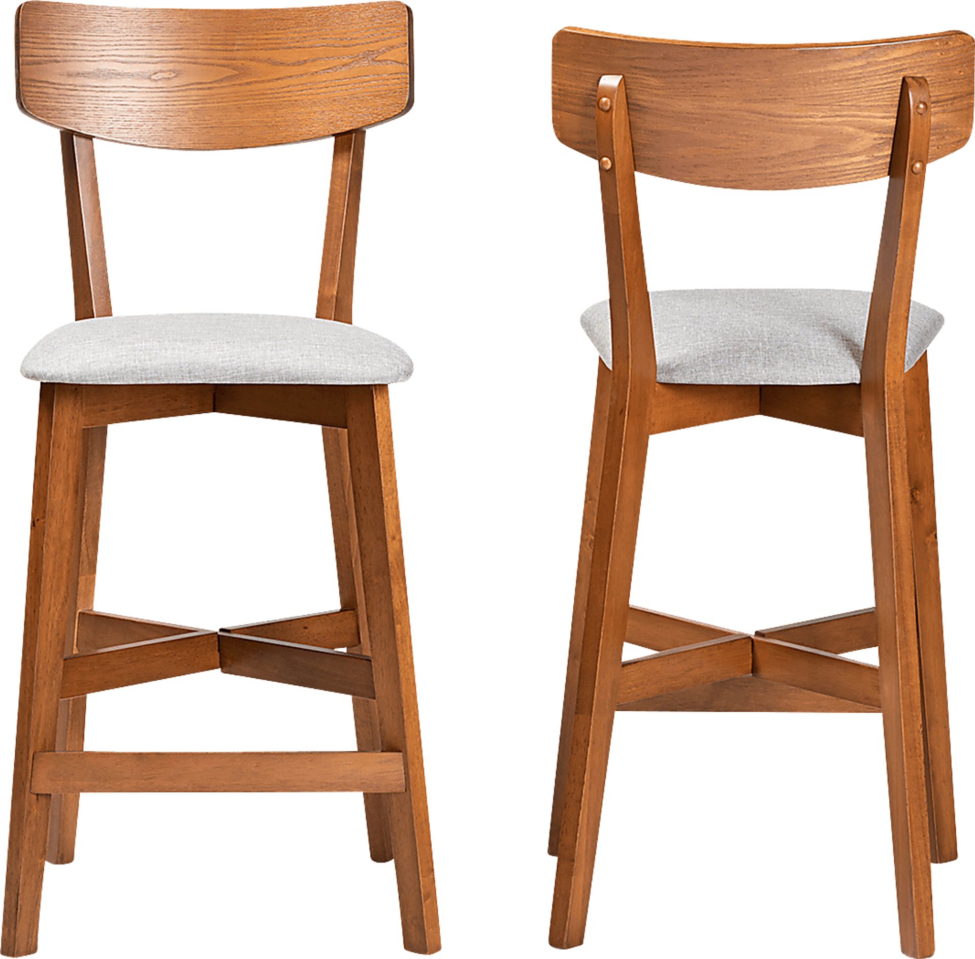 Flowertown Gray Counter Height Stool, Set of 2 - Image 2