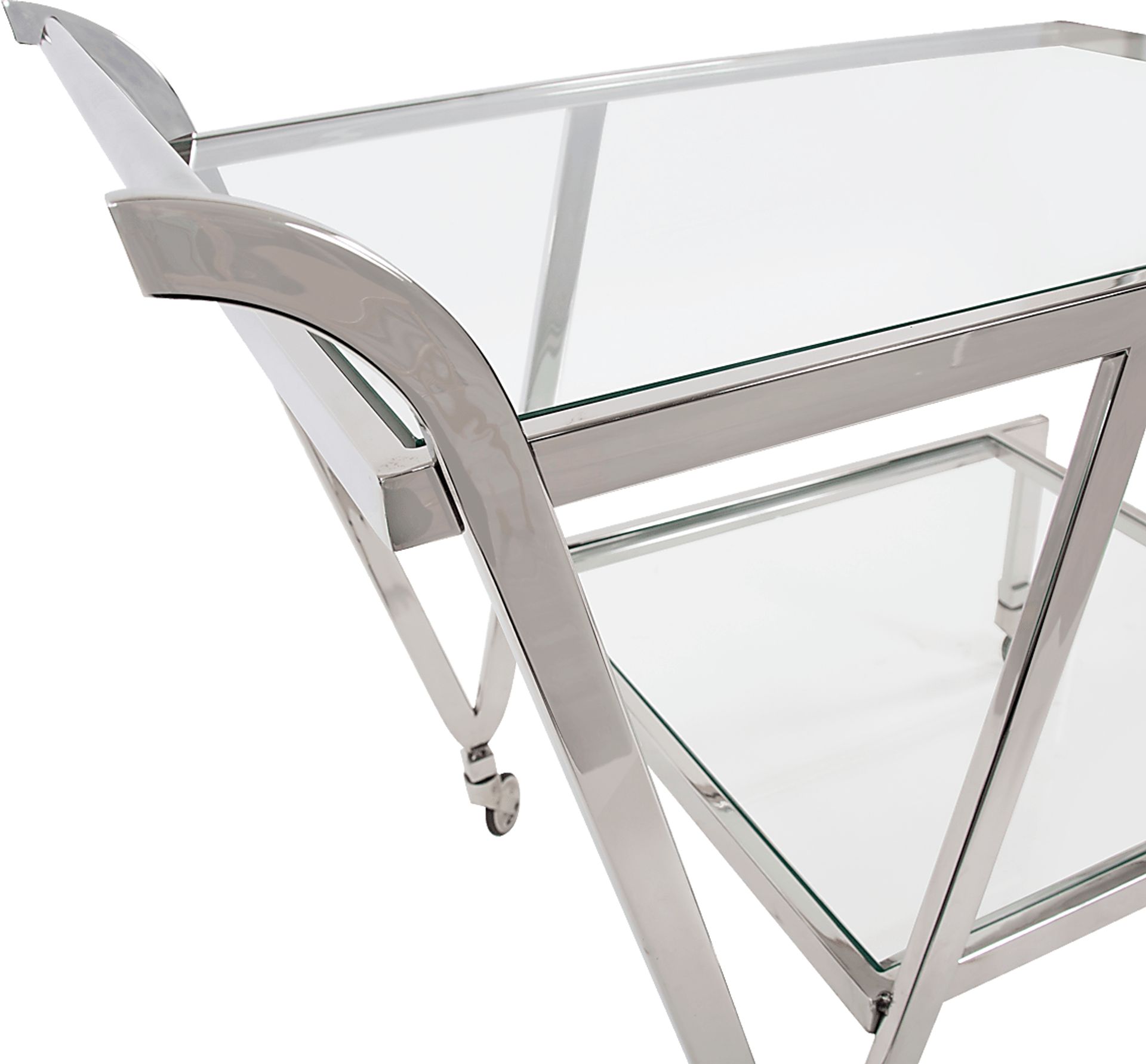 Flowertuft Gray Bar Cart - Image 3