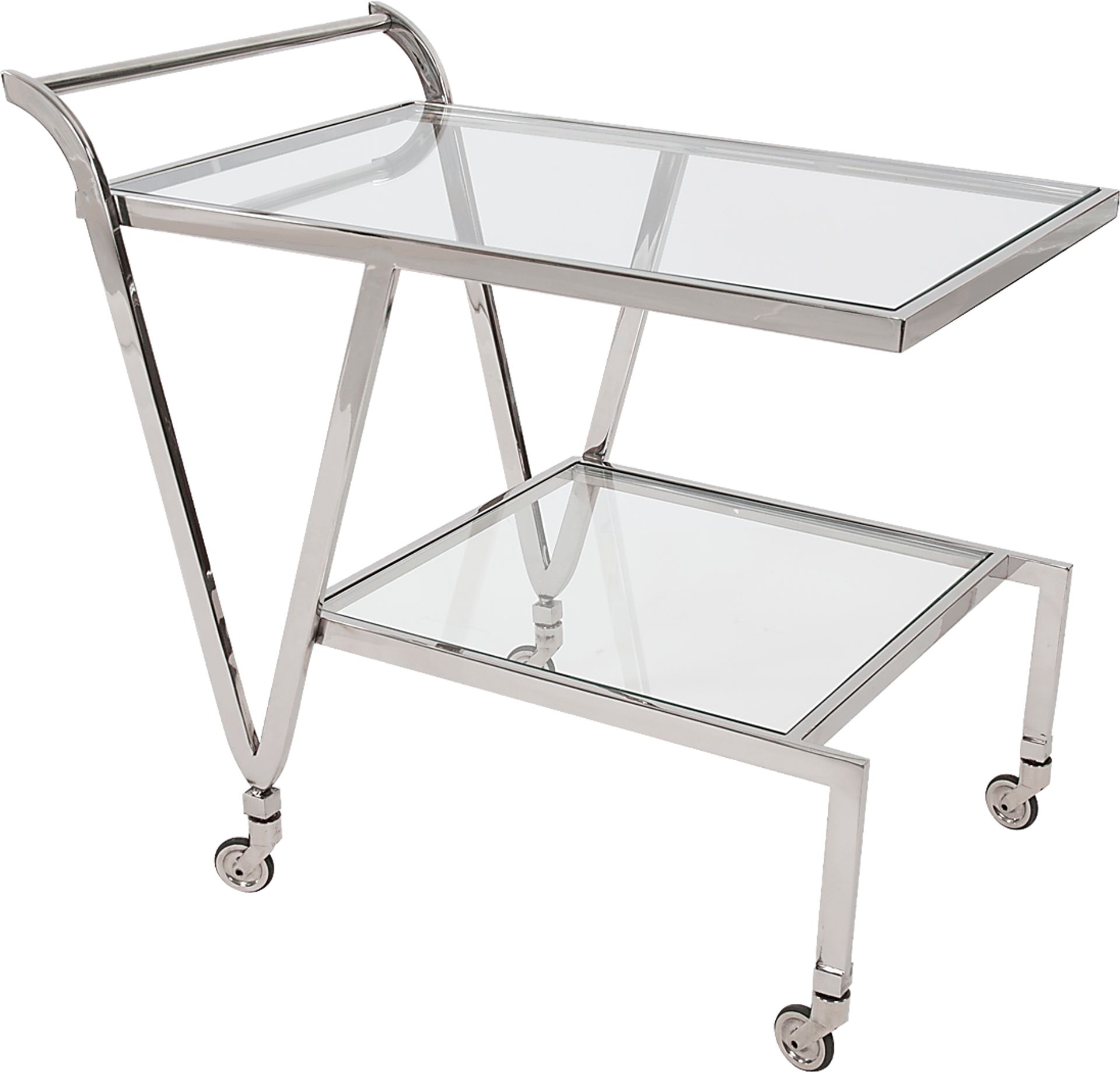 Flowertuft Gray Bar Cart - Image 5