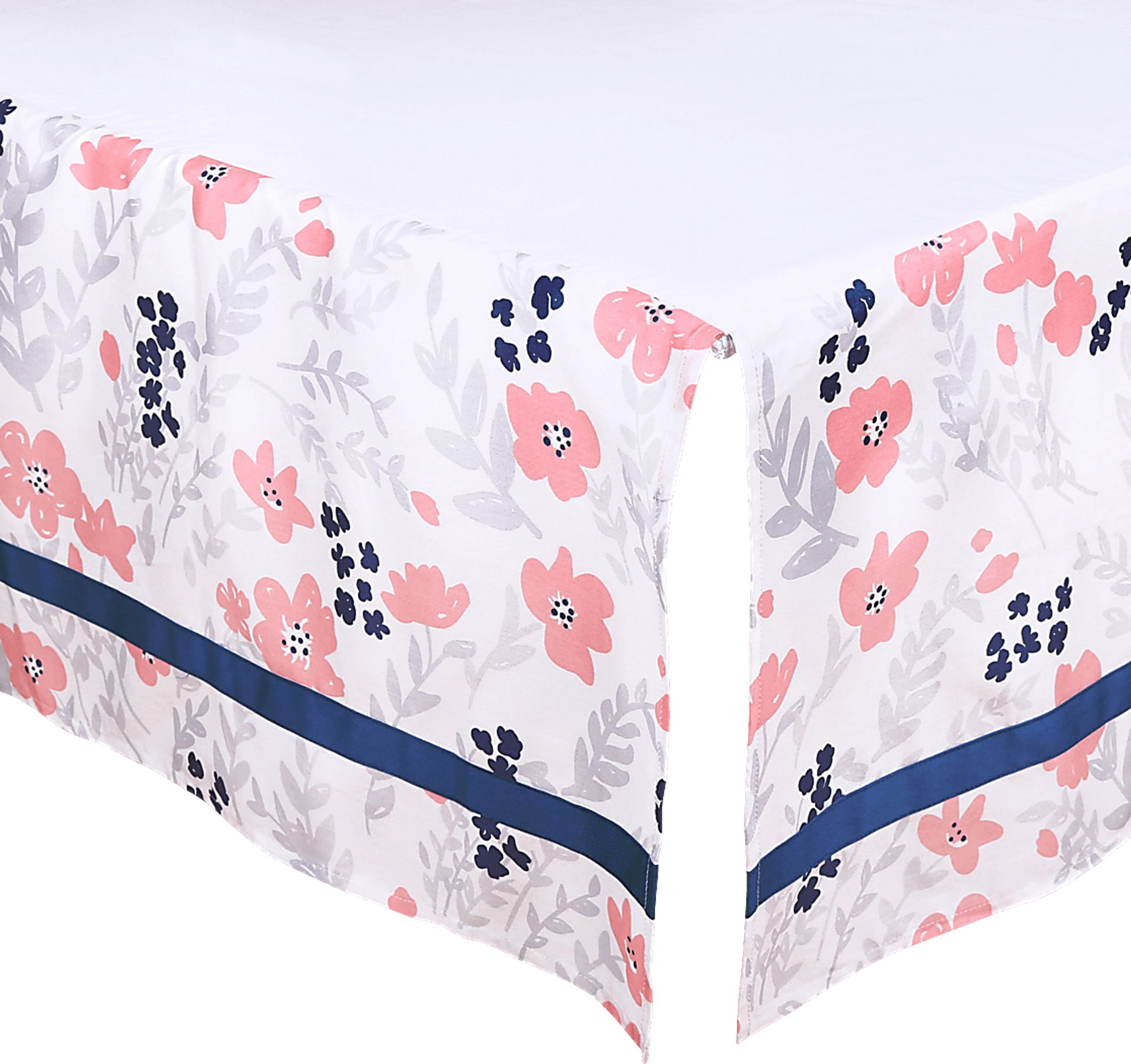 Flowery Dreams Coral 3 Pc Baby Bedding Set - Image 4