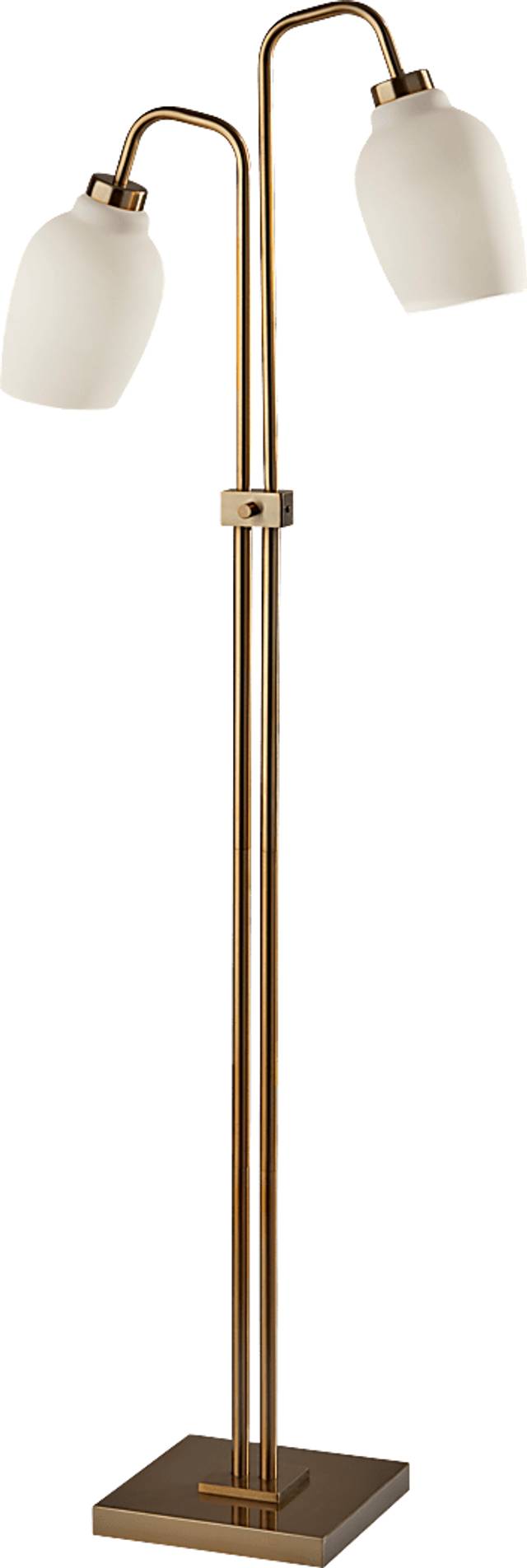 Floyd Circle White Floor Lamp - Thumbnail - Image 1