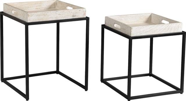 Floynell White Nesting Tables, Set of 2 - Thumbnail - Image 3