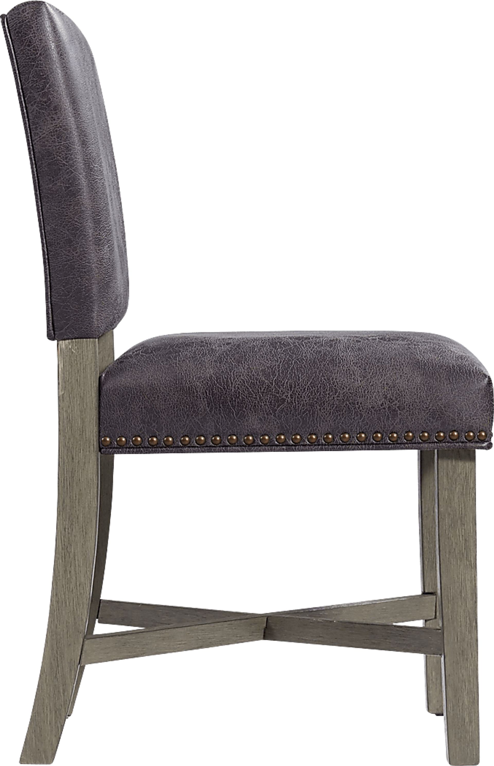 Flucords Gray Side Chair, Set of 2 - Image 3