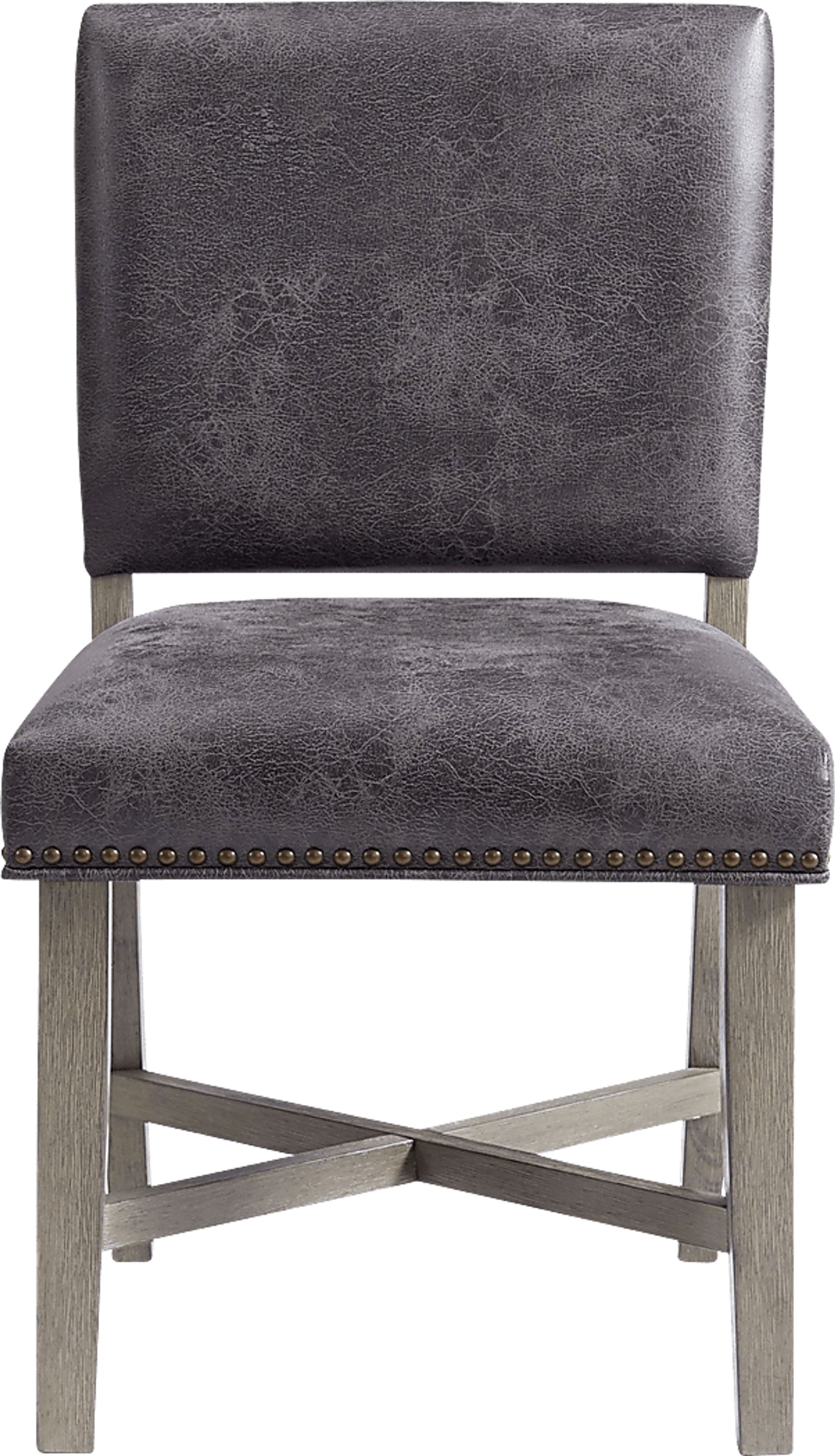 Flucords Gray Side Chair, Set of 2 - Image 5