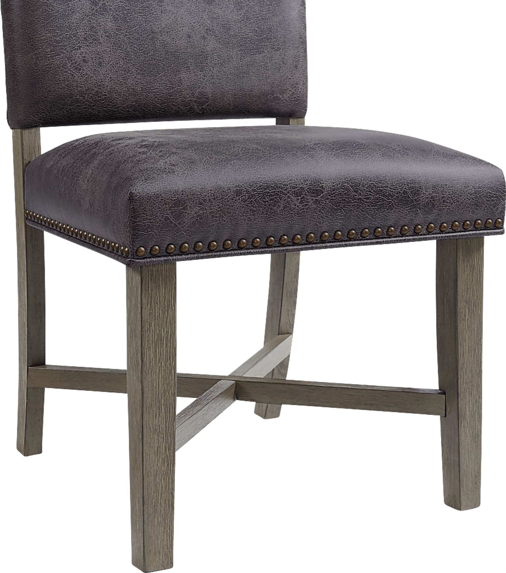 Flucords Gray Side Chair, Set of 2 - Image 7