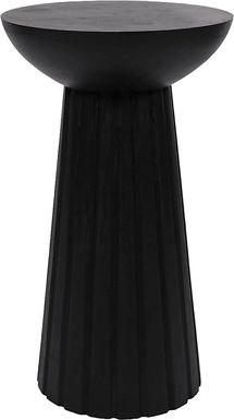 Flute Ridge Black Accent Table