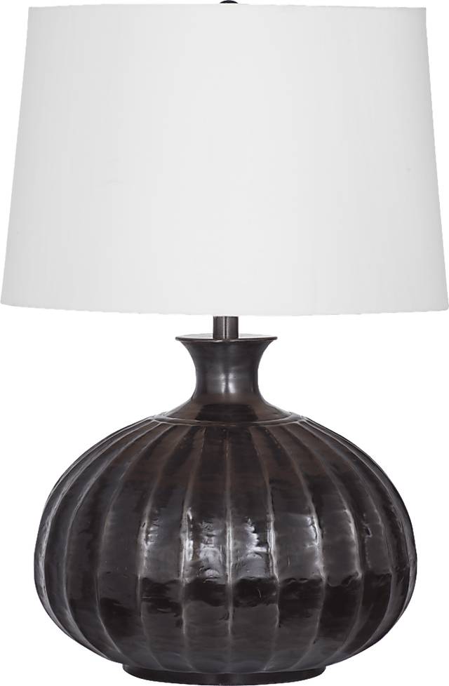 Fluted Lane Black Lamp - Thumbnail - Image 1