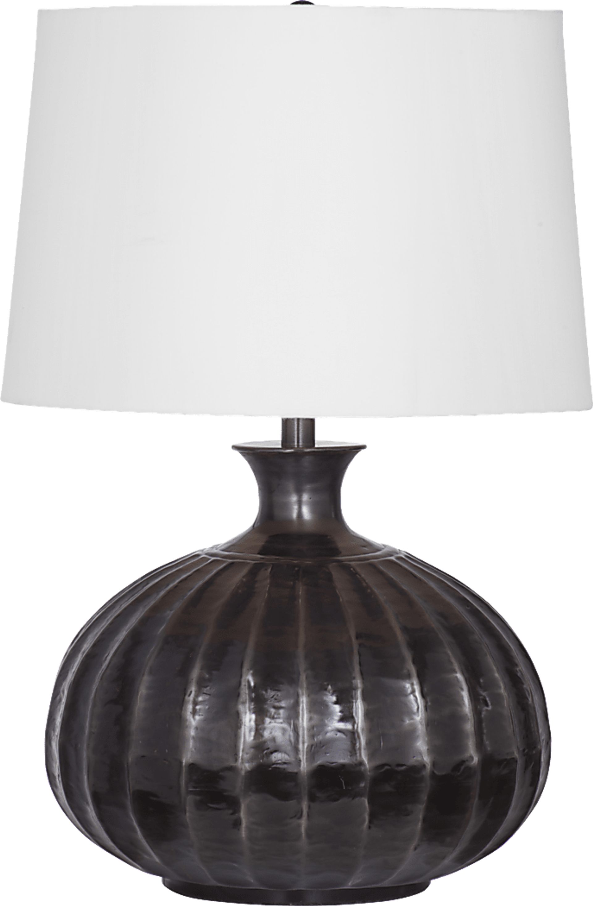 Fluted Lane Black Lamp - Image 1