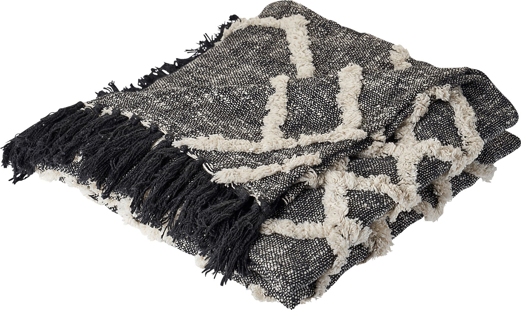 Fluxarts Black Throw Blanket