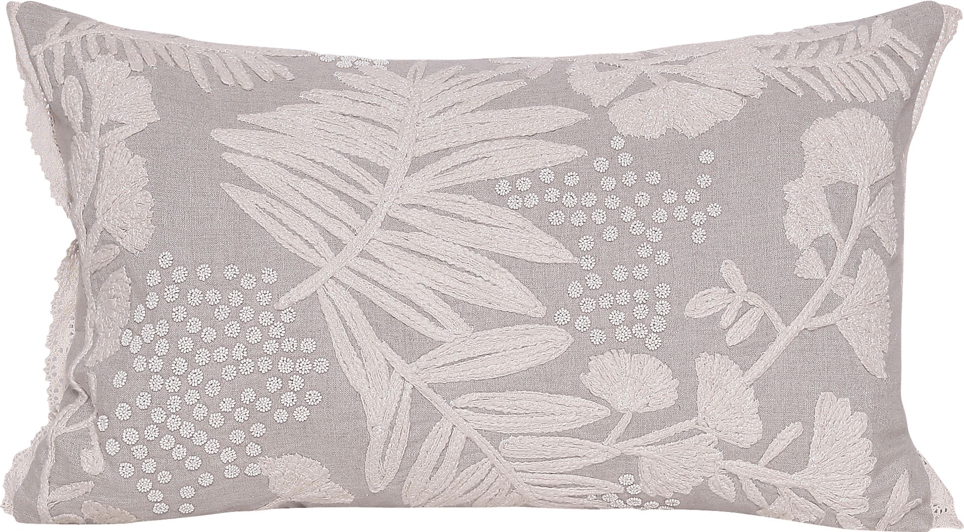 Fluxroot Beige Lumbar Pillow - Image 1