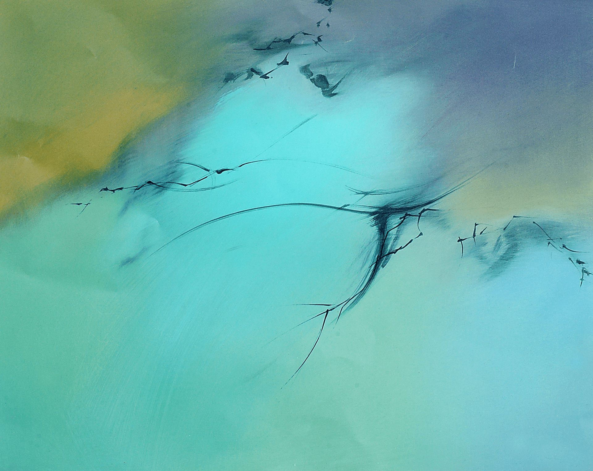 Fly Abstract II Canvas Artwork - Image 1