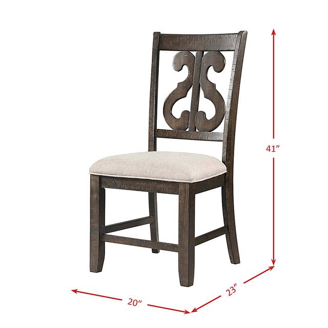 Foalgarth Brown Side Chair Set - Thumbnail - Image 5