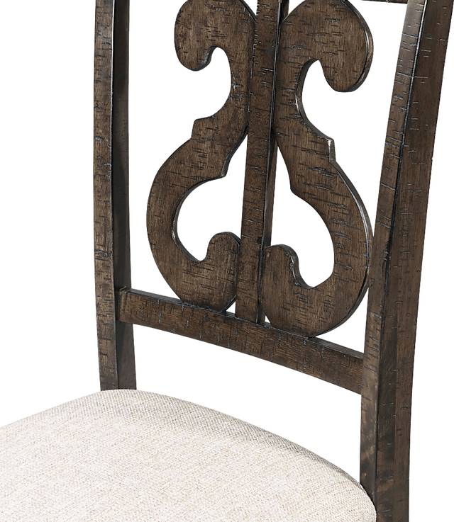 Foalgarth Brown Side Chair Set - Thumbnail - Image 7