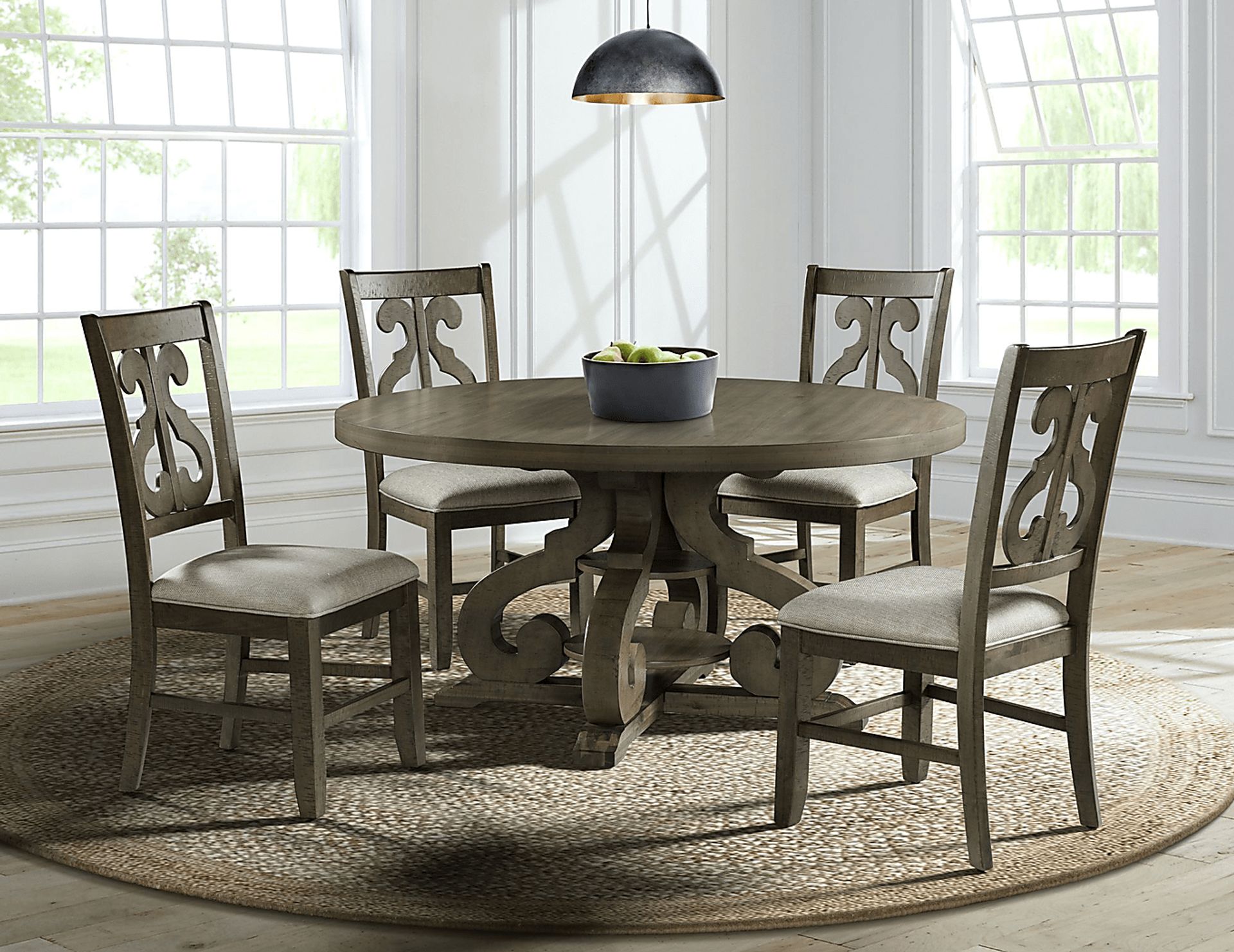 Foalgarth Taupe Side Chair Set - Image 2