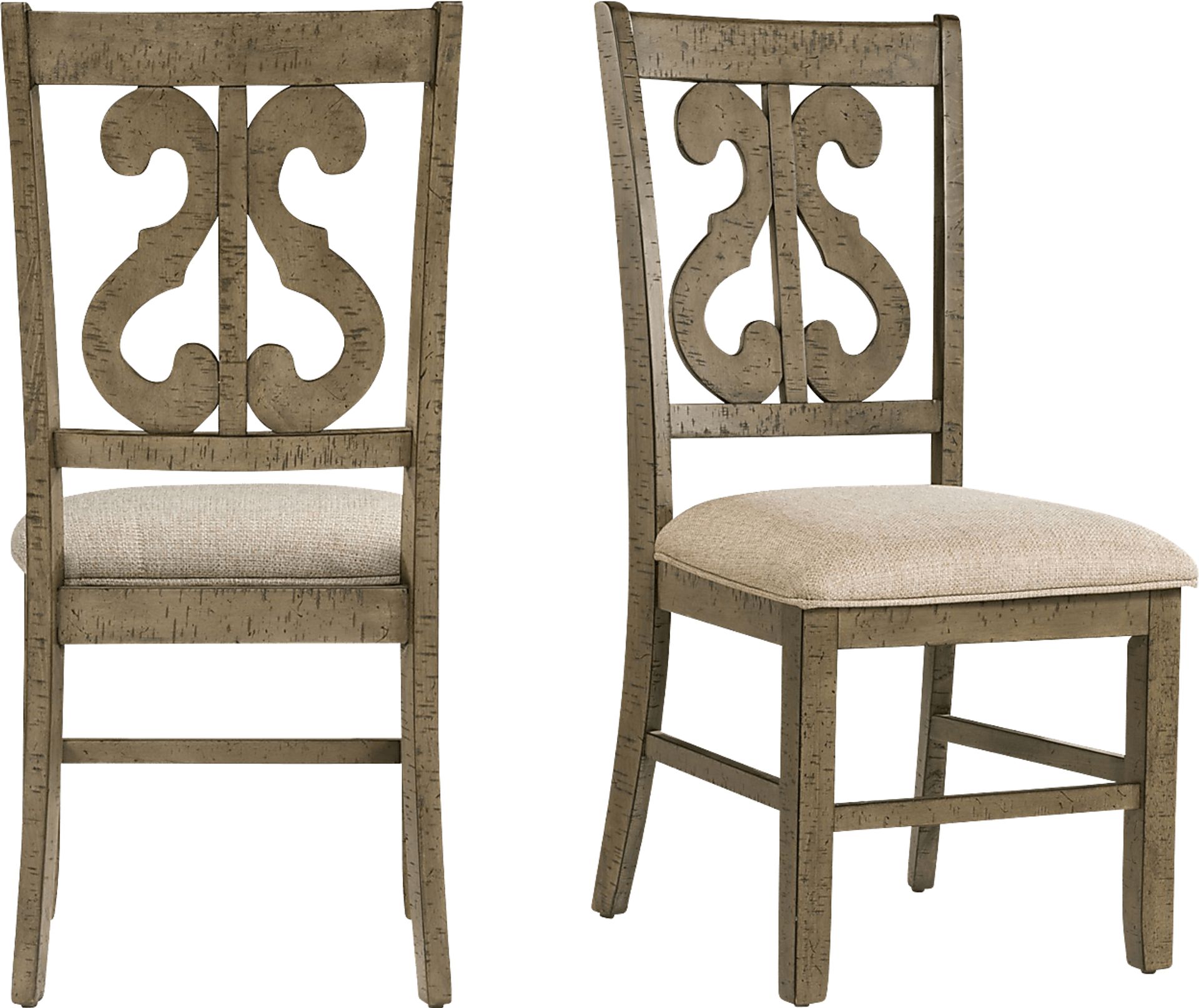 Foalgarth Taupe Side Chair Set - Image 1