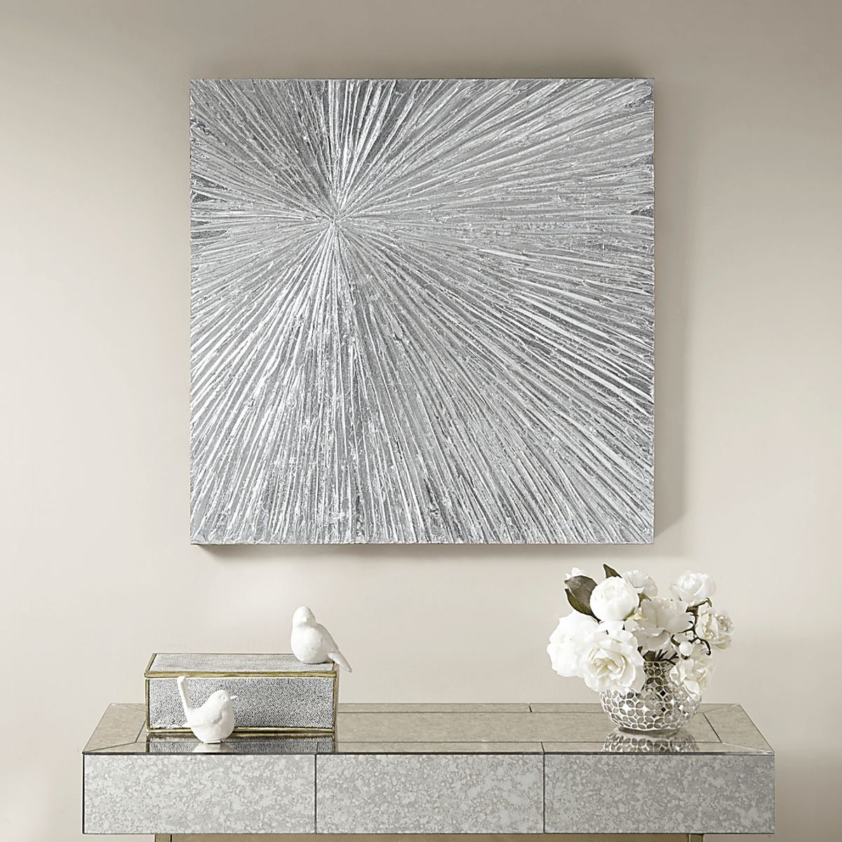 Foamore Silver Gray Artwork | Rooms to Go