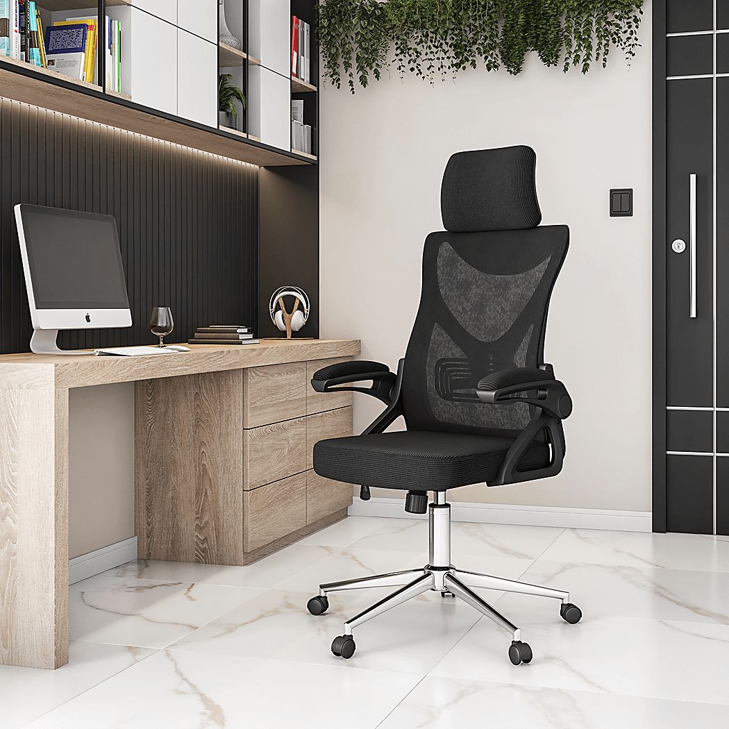 Focilo Black Office Chair - Thumbnail 3
