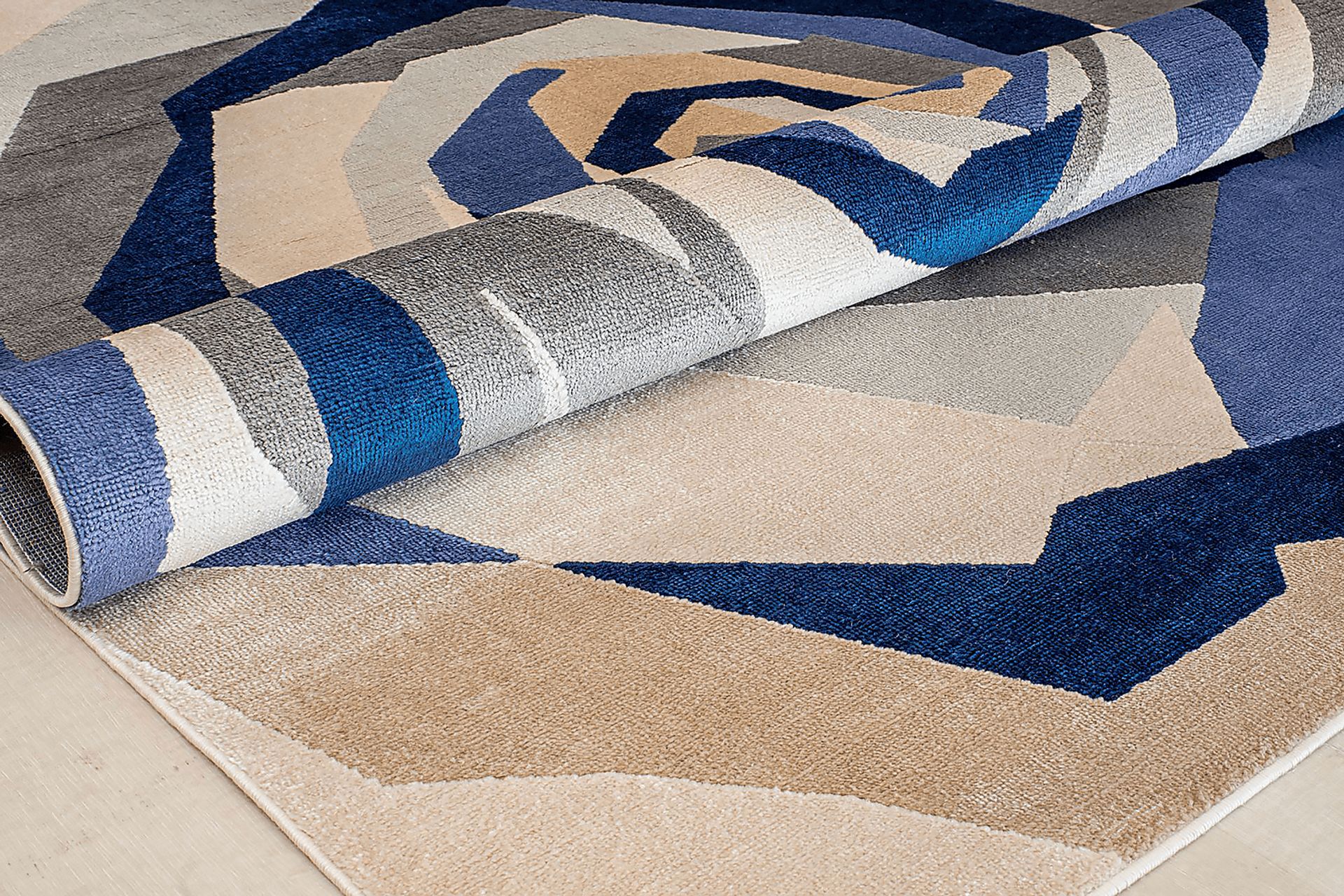 Fodali White/Blue 8' x 10' Rug - Image 3
