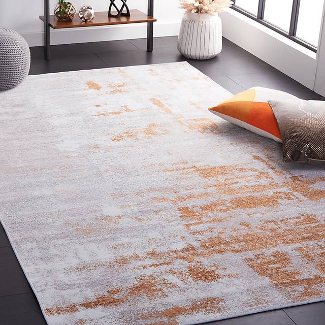 Fogven Gray/Rust 5' x 8' Rug - Thumbnail - Image 2