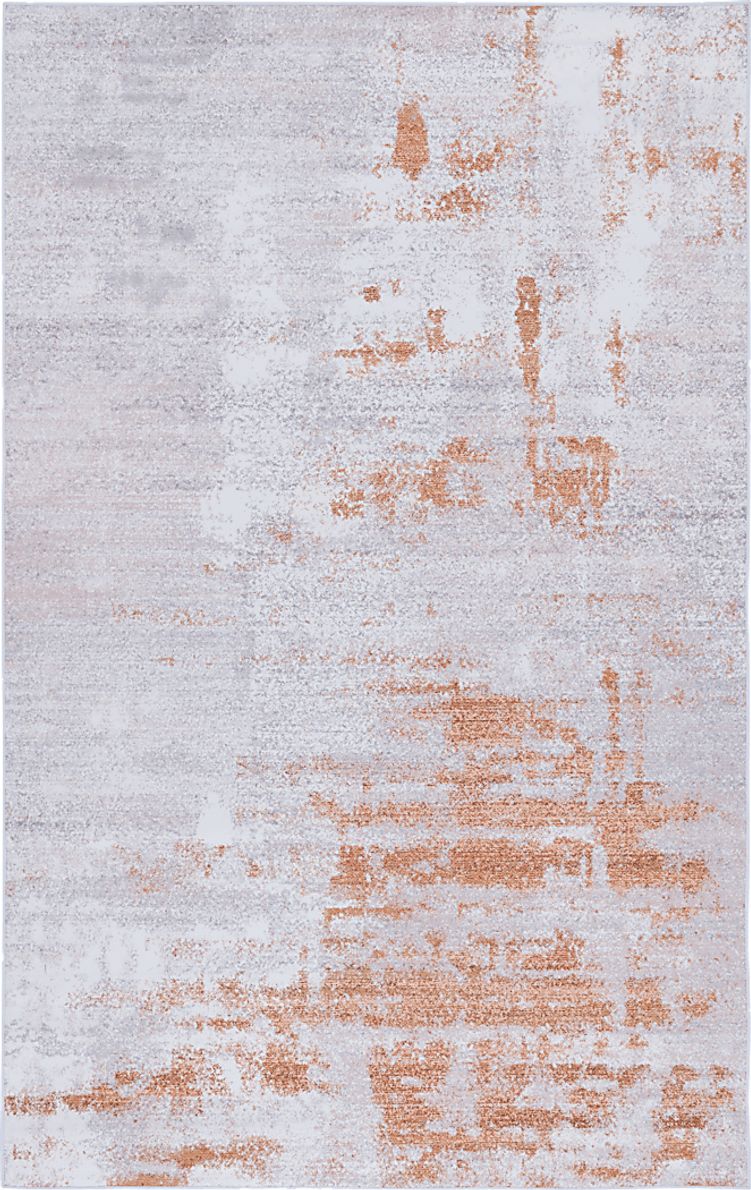 Fogven Gray/Rust 5' x 8' Rug
