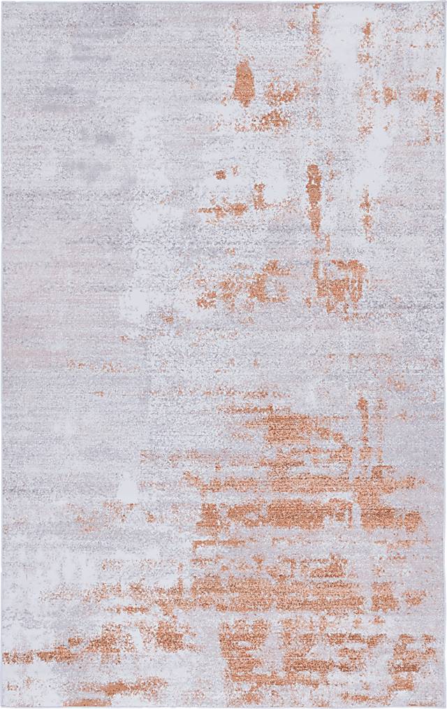 Fogven Gray/Rust 5' x 8' Rug - Thumbnail - Image 1