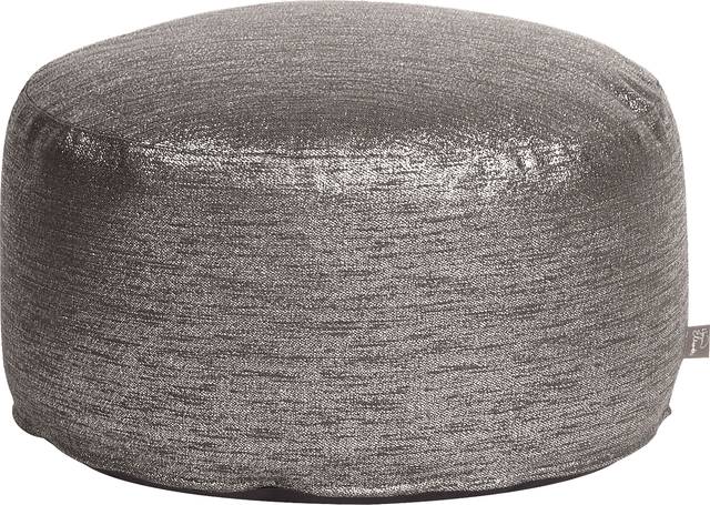 Foleshill Dark Gray Pouf - Thumbnail - Image 1