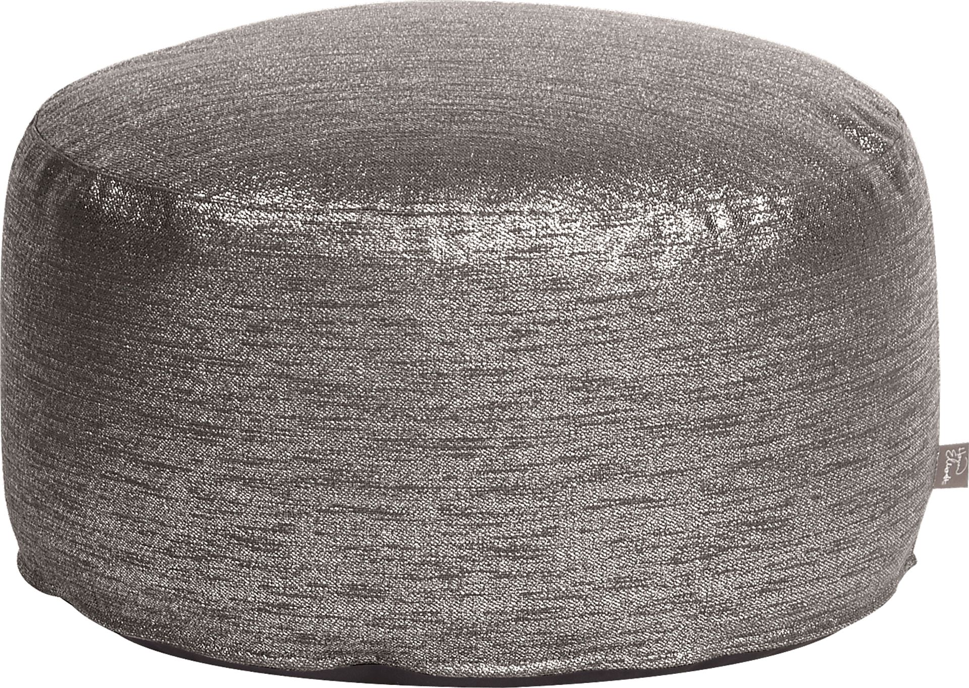 Foleshill Dark Gray Pouf - Image 1