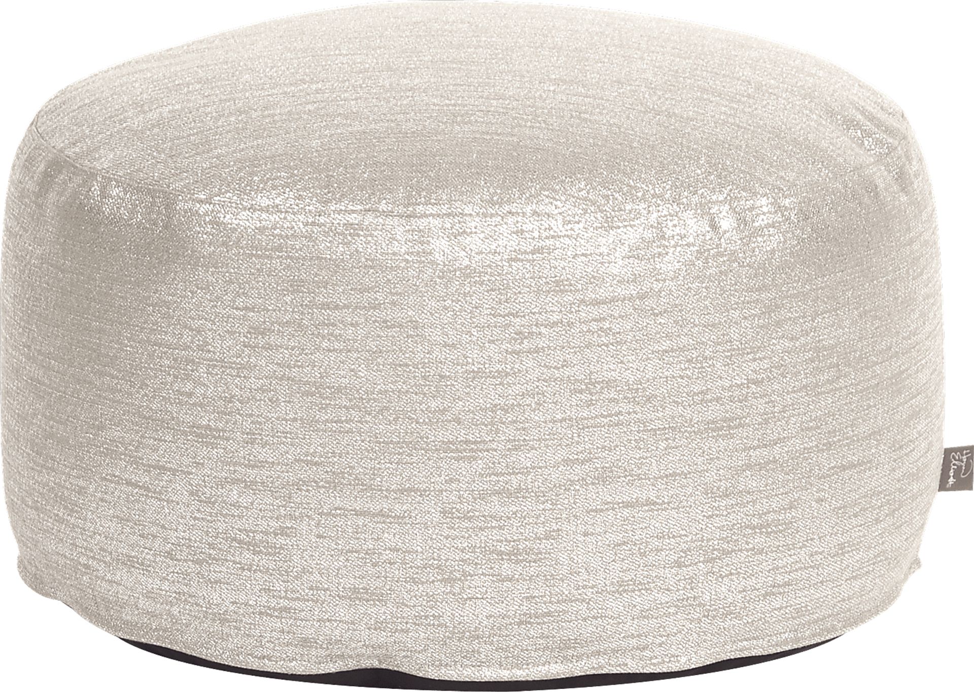 Foleshill White Pouf - Image 1