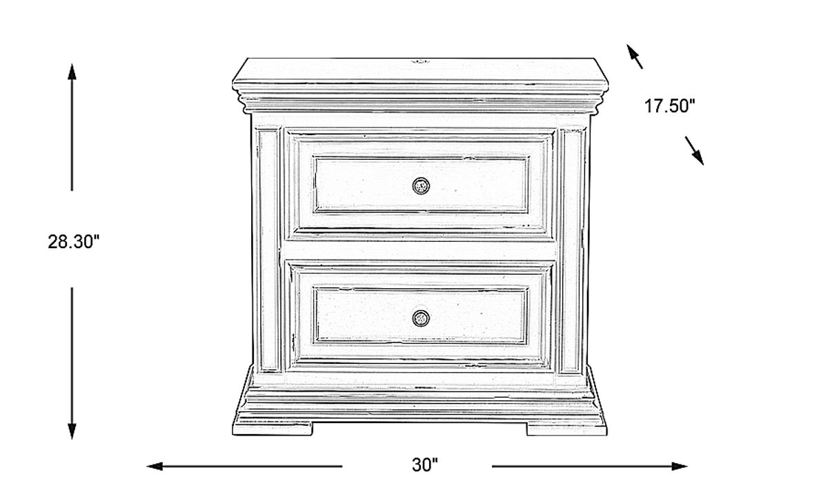 Folkston Bay Black Nightstand Rooms To Go