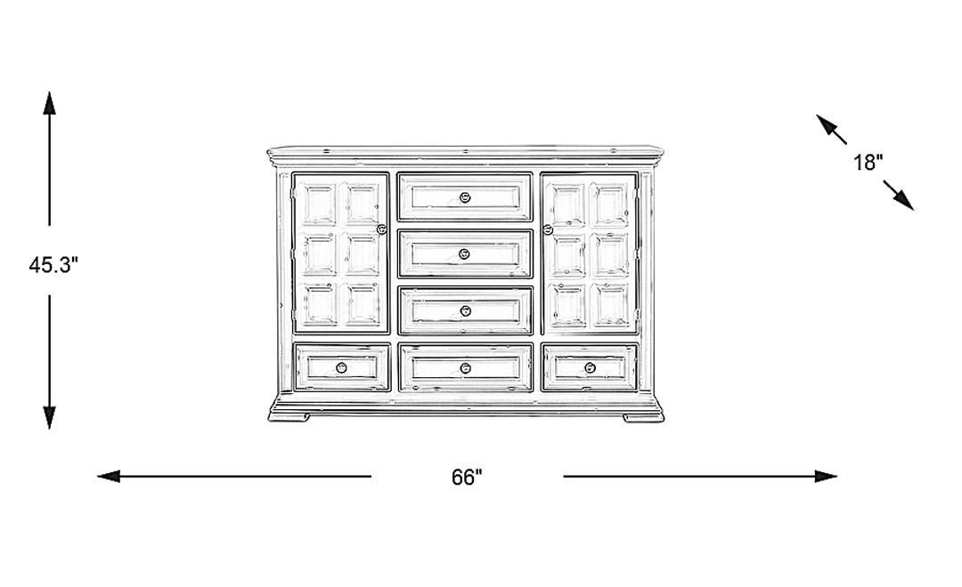 Folkston Bay White Dresser
