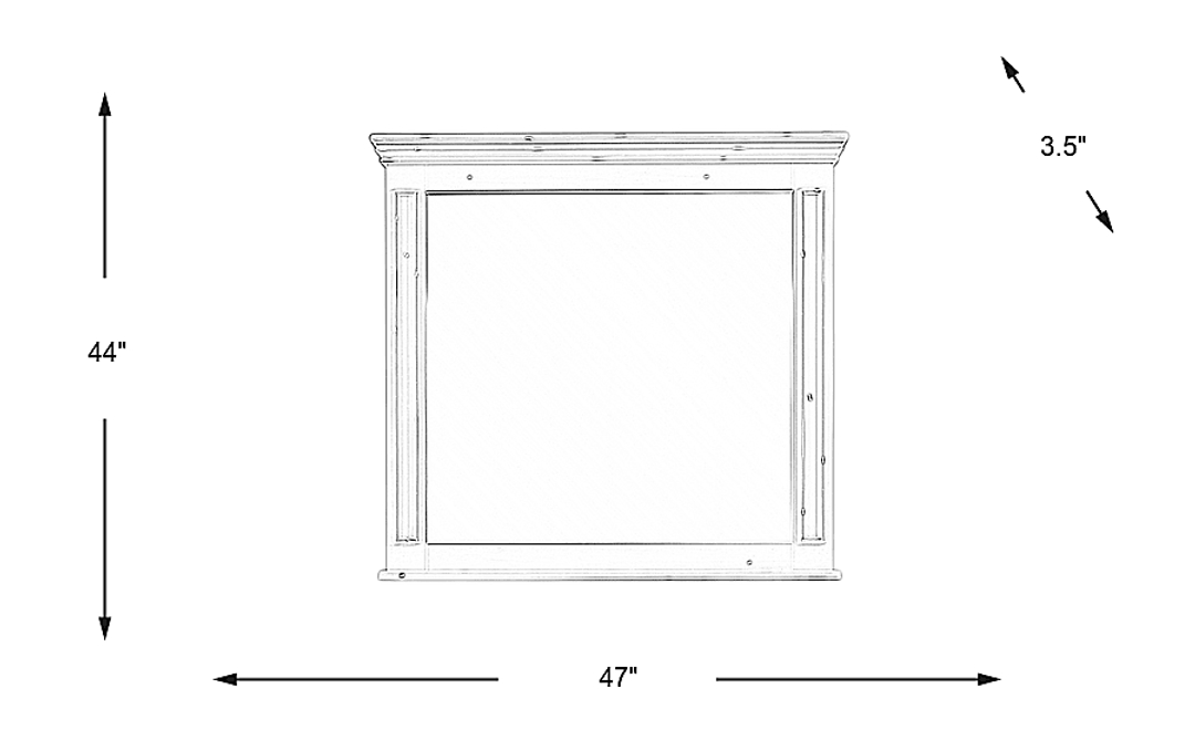 Folkston Bay White Mirror